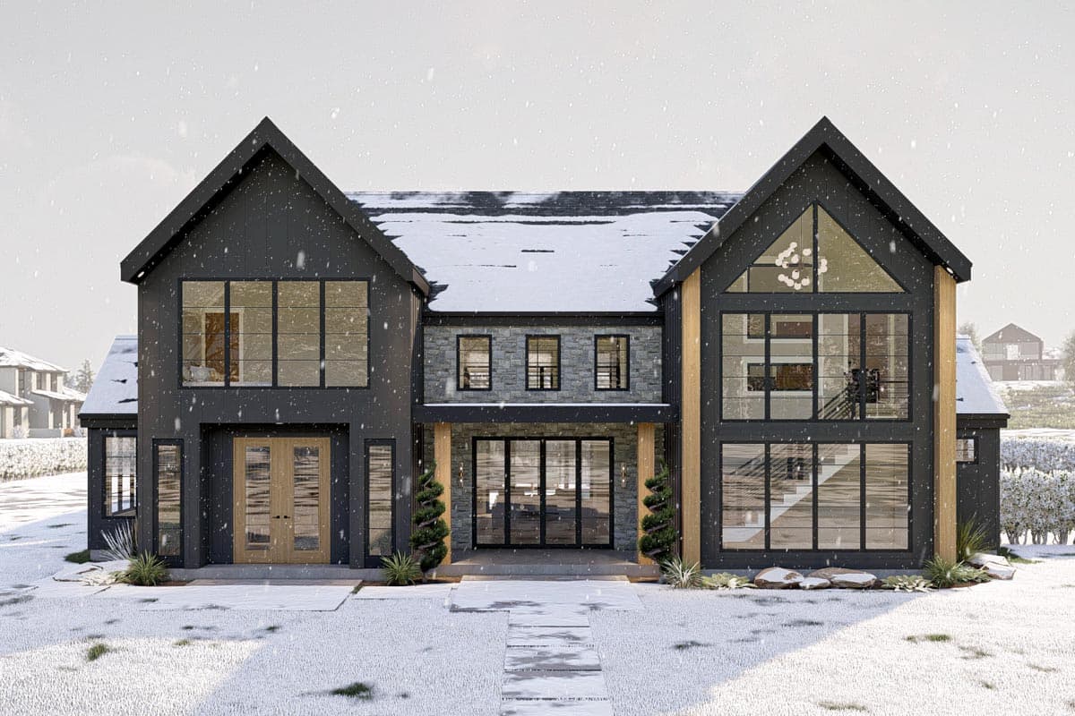 Plan 623164DJ: Modern Scandinavian House Plan with 4 Beds and 2-Story Great Room - 3300 Sq Ft - Image #29 - Contemporary, Mountain, New American, Scandinavian, Transitional