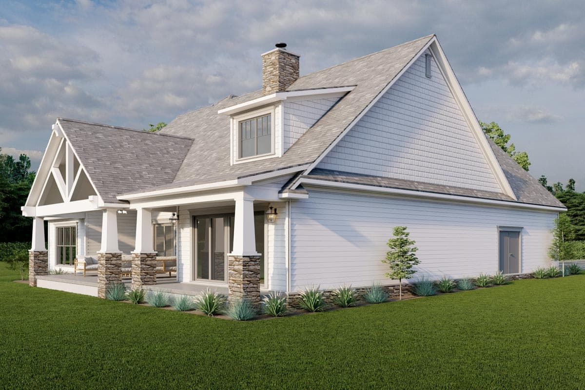 Plan 70829MK: New American Farmhouse with 3000 Square Feet of Heated Living Plus Bonus Expansion - Image #4 - Country, Craftsman, Modern Farmhouse, New American, Traditional