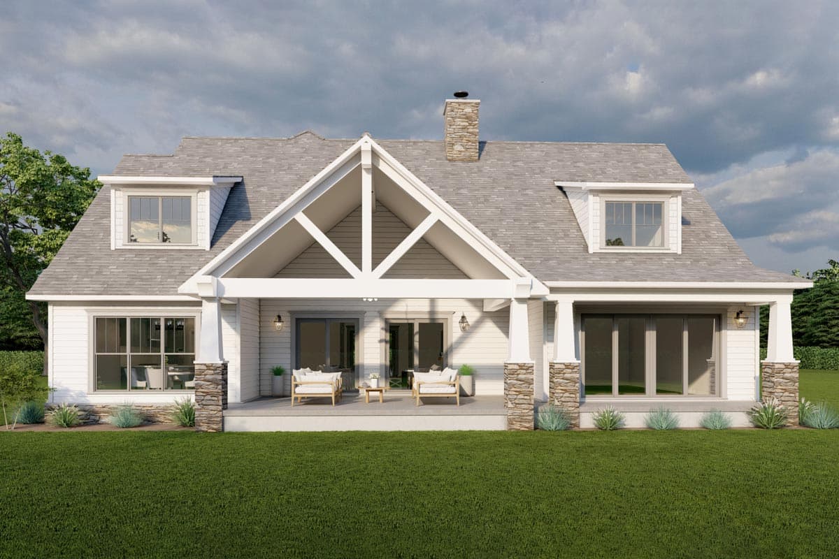 Plan 70829MK: New American Farmhouse with 3000 Square Feet of Heated Living Plus Bonus Expansion - Image #5 - Country, Craftsman, Modern Farmhouse, New American, Traditional
