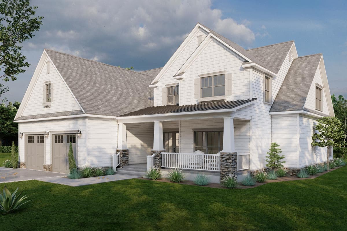 Plan 70829MK: New American Farmhouse with 3000 Square Feet of Heated Living Plus Bonus Expansion - Image #8 - Country, Craftsman, Modern Farmhouse, New American, Traditional