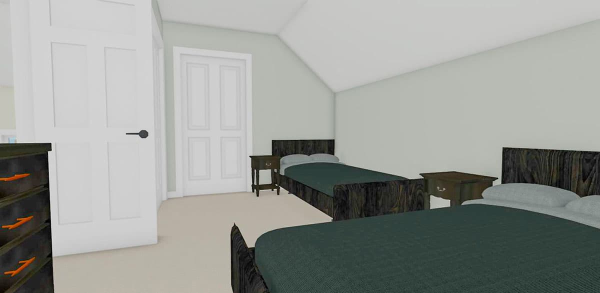 Plan 430830SNG: 1100 Square Foot Country Home Plan with Optional Pet Space Under Stairs - Image #11 - Cottage, Traditional
