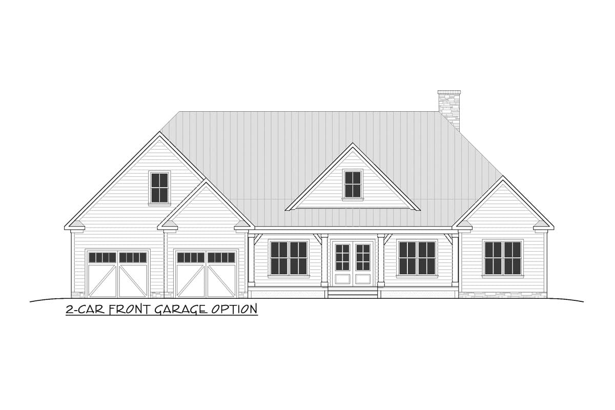 Plan 810011RBT: Modern Farmhouse Plan with Split-Bed Layout and Screened Porch - Image #6 - Country, Craftsman, New American, Ranch, Rustic