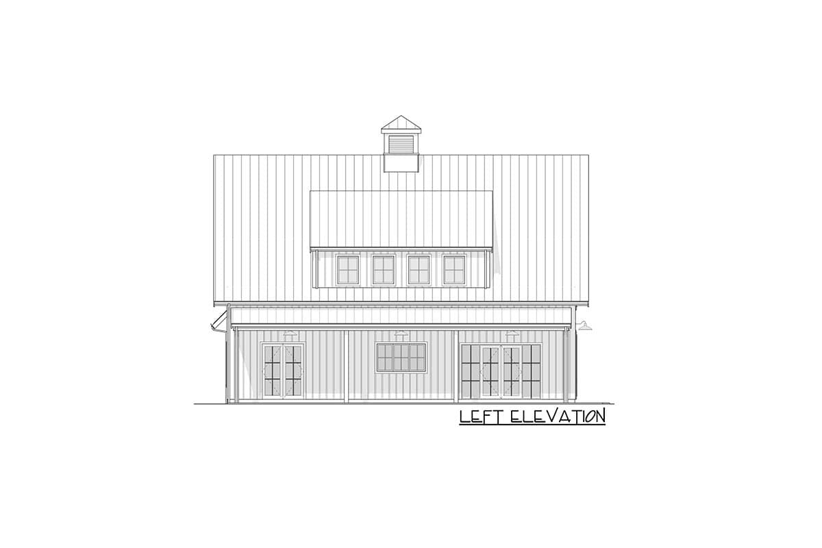 Plan 270063AF: 4-Bed Barndominium-style Modern Farmhouse Plan with Main Level Master - Image #4 - Barndominium, Cottage, Country, Craftsman, Modern Farmhouse, New American, Southern, Traditional
