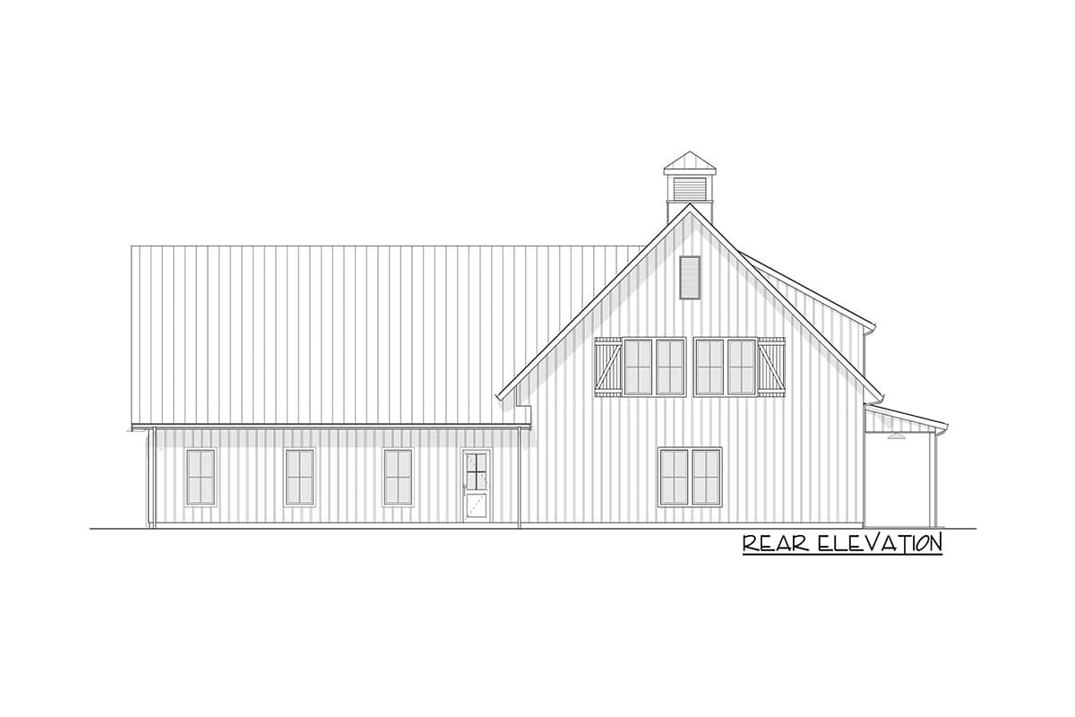 Plan 270063AF: 4-Bed Barndominium-style Modern Farmhouse Plan with Main Level Master - Image #5 - Barndominium, Cottage, Country, Craftsman, Modern Farmhouse, New American, Southern, Traditional