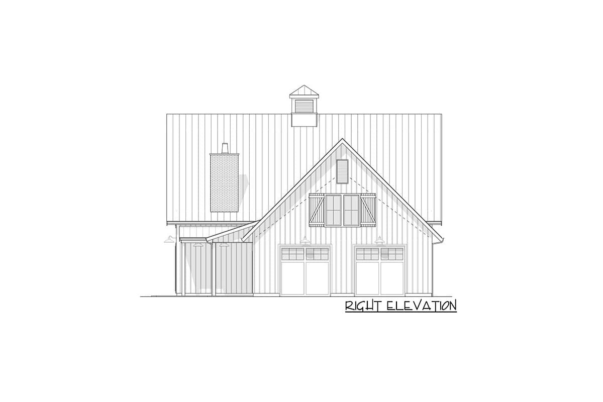 Plan 270063AF: 4-Bed Barndominium-style Modern Farmhouse Plan with Main Level Master - Image #6 - Barndominium, Cottage, Country, Craftsman, Modern Farmhouse, New American, Southern, Traditional