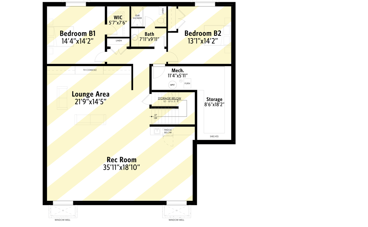 Plan 270063AF: 4-Bed Barndominium-style Modern Farmhouse Plan with Main Level Master - Floor Plan - Optionally Finished Lower Level - Barndominium, Cottage, Country, Craftsman, Modern Farmhouse, New American, Southern, Traditional