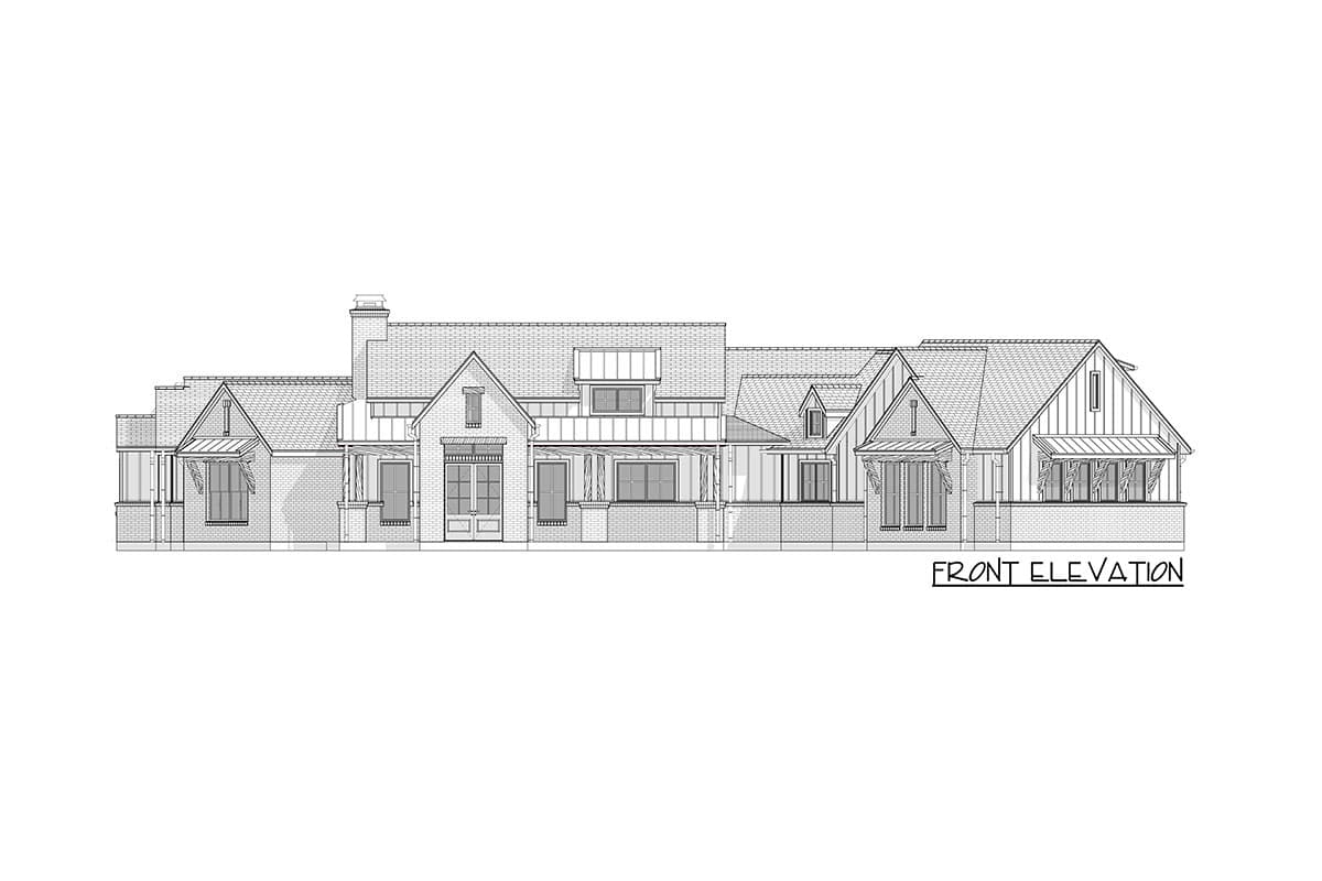 Plan 915056CHP: Exclusive Hill Country House Plan with Large Rear Porch and Bonus Room - 2522 Sq Ft - Image #14 - Country, Craftsman, Hill Country, Modern Farmhouse, Mountain, New American, Ranch, Transitional