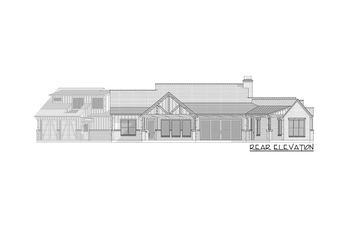 Plan 915056CHP: Exclusive Hill Country House Plan with Large Rear Porch and Bonus Room - 2522 Sq Ft - Image #15 - Country, Craftsman, Hill Country, Modern Farmhouse, Mountain, New American, Ranch, Transitional