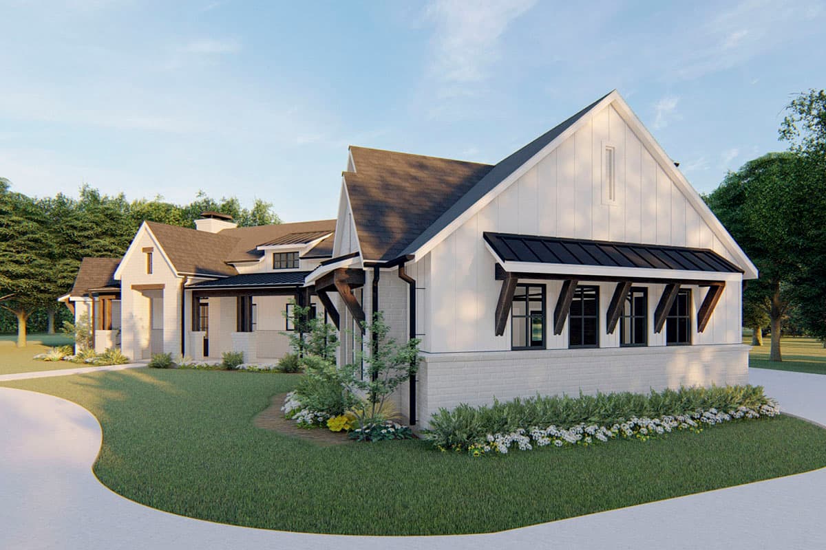 Plan 915056CHP: Exclusive Hill Country House Plan with Large Rear Porch and Bonus Room - 2522 Sq Ft - Image #5 - Country, Craftsman, Hill Country, Modern Farmhouse, Mountain, New American, Ranch, Transitional