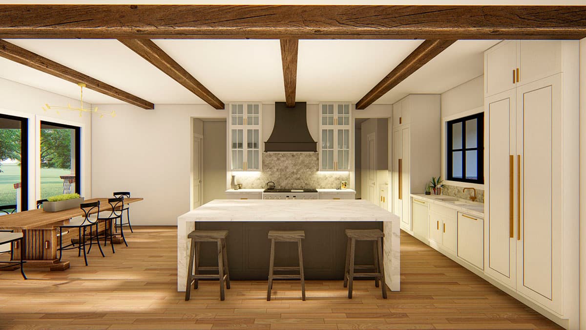 Plan 915056CHP: Exclusive Hill Country House Plan with Large Rear Porch and Bonus Room - 2522 Sq Ft - Image #8 - Country, Craftsman, Hill Country, Modern Farmhouse, Mountain, New American, Ranch, Transitional