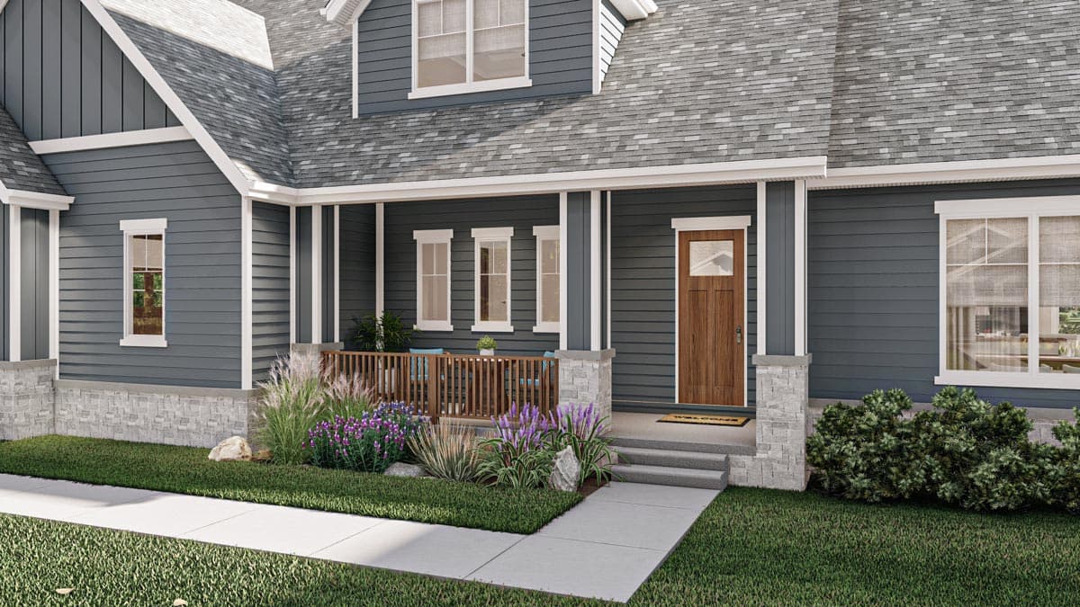 Plan 623165DJ: 3 Bedroom Traditional Country House Plan with Cathedral Ceiling in Great Room - Image #6 - Country, Craftsman, New American, Ranch, Traditional
