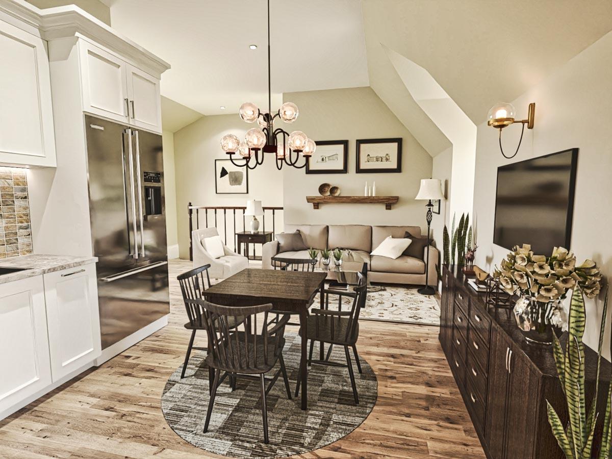 Plan 25791GE: 3-Car Garage with 800 Square Foot Apartment Above - Image #6 - Carriage, Country, Craftsman, Modern Farmhouse, New American, Rustic, Traditional