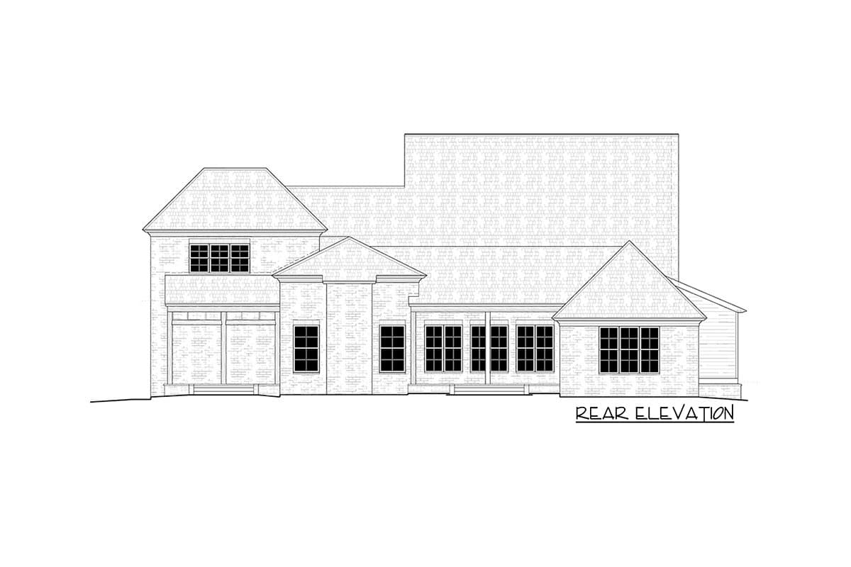 Plan 510236WDY: 4-Bed Modern Louisiana-Style House Plan Around 4200 Square Feet - Image #4 - Acadian, European, French Country, Louisiana-Style, Southern, Transitional