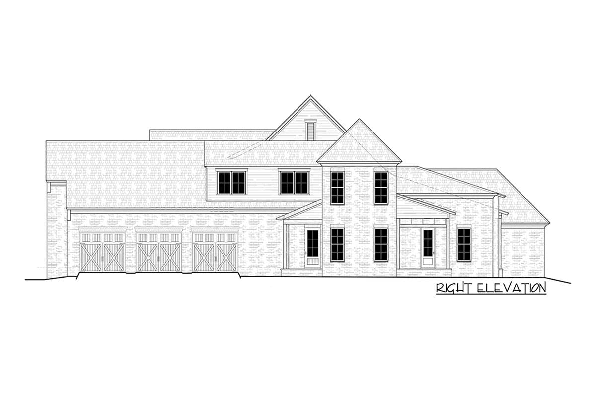 Plan 510236WDY: 4-Bed Modern Louisiana-Style House Plan Around 4200 Square Feet - Image #5 - Acadian, European, French Country, Louisiana-Style, Southern, Transitional