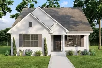 3-Bed 1250 Square Foot Cottage Home Plan