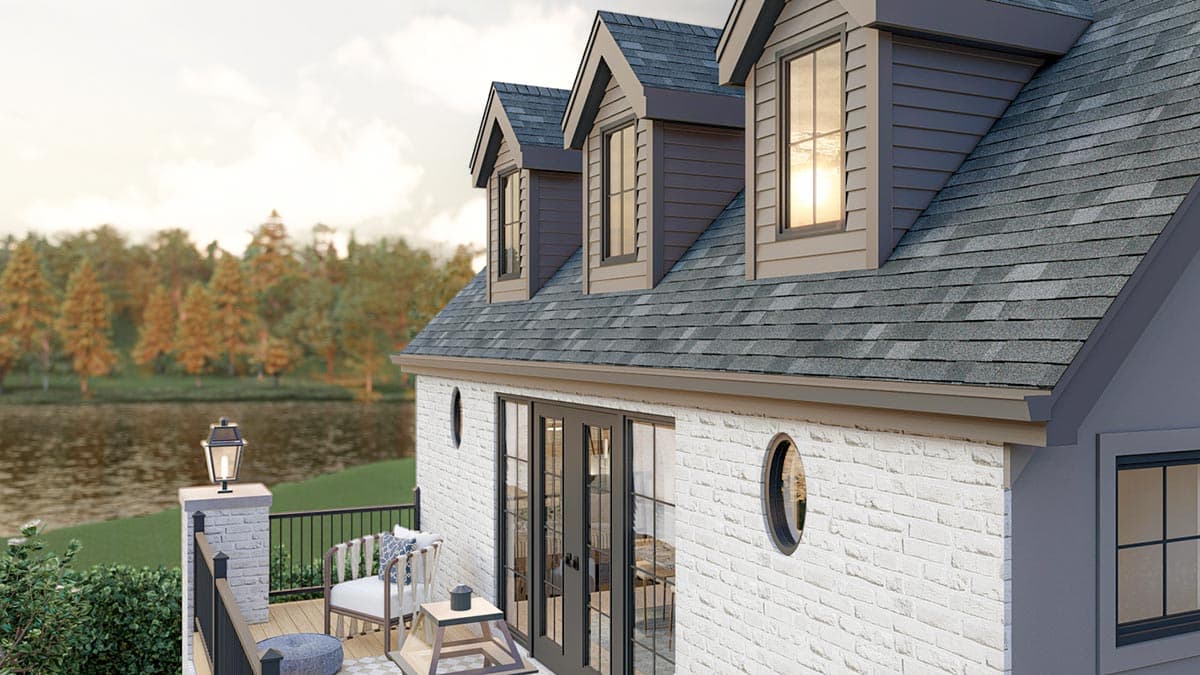 Plan 623166DJ: 803 Square Foot Pool House Plan with Upstairs Bunk Bds and Rec Room - Image #17 - Contemporary, Cottage, Country, European, French Country, Georgian, New American