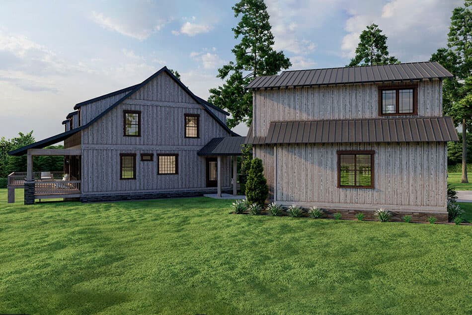 Plan 70833MK: 2700 Square Foot Rustic Country House Plan with Bonus Apartment Above Garage - Image #5 - Country, Craftsman, Mountain, Rustic