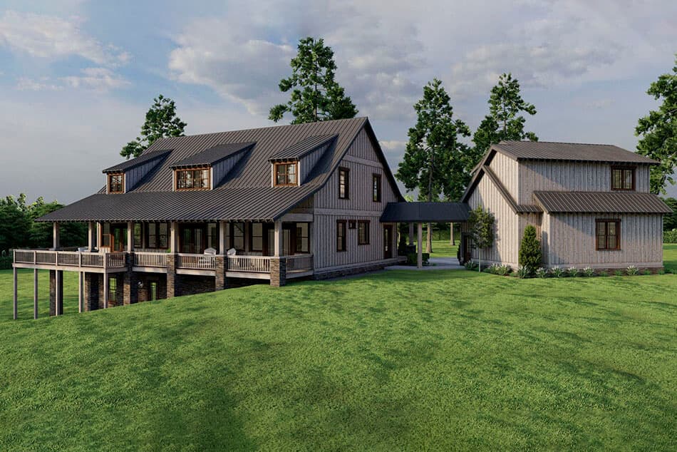 Plan 70833MK: 2700 Square Foot Rustic Country House Plan with Bonus Apartment Above Garage - Image #8 - Country, Craftsman, Mountain, Rustic