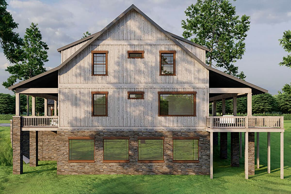 Plan 70833MK: 2700 Square Foot Rustic Country House Plan with Bonus Apartment Above Garage - Image #9 - Country, Craftsman, Mountain, Rustic