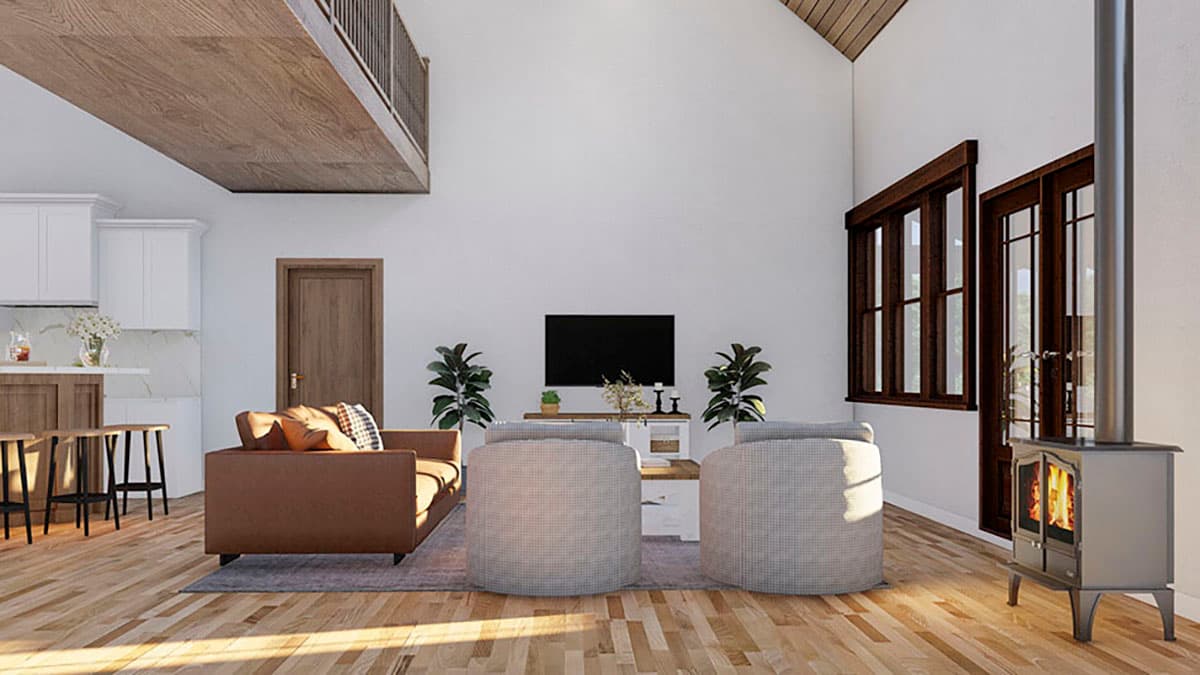 Plan 70833MK: 2700 Square Foot Rustic Country House Plan with Bonus Apartment Above Garage - Image #16 - Country, Craftsman, Mountain, Rustic