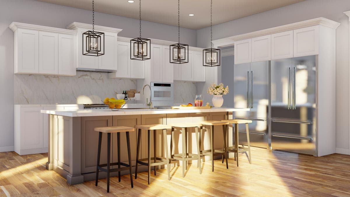 Plan 70834MK: Transitional 4-Bed House Plan with Vaulted Outdoor Living Room - 2998 Sq Ft - Image #14 - Acadian, Contemporary, Country, Southern, Transitional