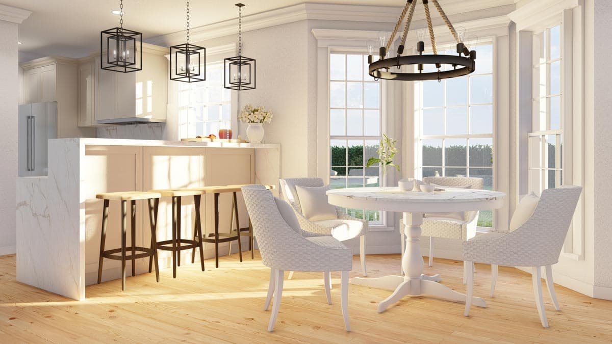 Plan 70835MK: Flexible Cottage Under 1300 Square Feet with Bayed Dining Area - Image #12 - Cottage, Country, Traditional