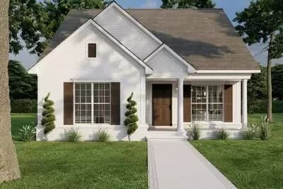 Flexible Cottage Under 1300 Square Feet with Bayed Dining Area