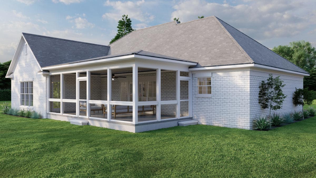 Plan 70836MK: 1900 Square Foot Traditional Home Plan with 3 Bedrooms and a 2-Car Garage - Image #4 - Traditional