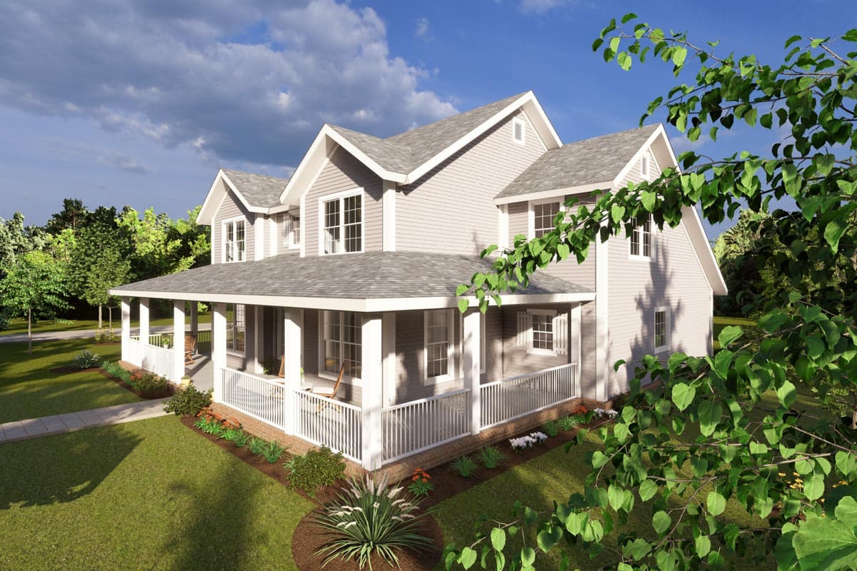 Plan 52307WM: Expanded Country Farmhouse Plan with 4 or 5 Beds and a Game Room - Image #7 - Country, Craftsman, Farmhouse, Modern Farmhouse, Traditional