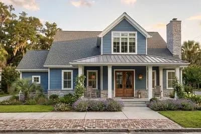 2800 Square Foot Farmhouse Cottage House Plan with 2-Story Foyer