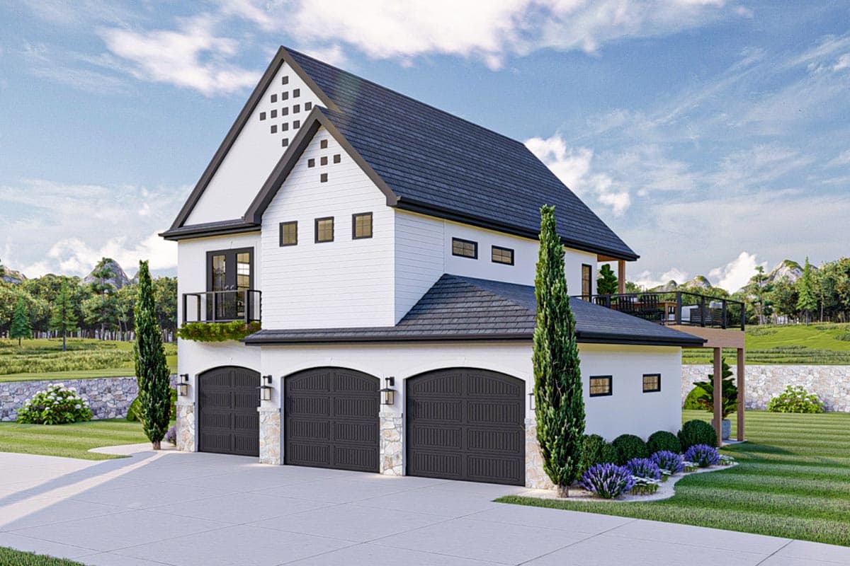 Plan 623168DJ: Modern Cottage Style Carriage House Plan with Workshop - 1165 Sq Ft - Image #6 - Carriage, Contemporary, European, New American