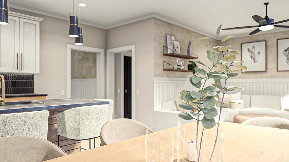 Plan 623169DJ: Contemporary Craftsman House Plan Under 2200 Square Feet with Flex Room - Image #8 - Country, Craftsman, Farmhouse, Modern Farmhouse, New American