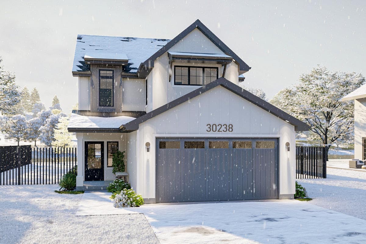 Plan 623170DJ: Compact 3-Bed Contemporary Craftsman House Plan Under 1600 Square Feet - Image #20 - Country, Craftsman, Farmhouse, Modern Farmhouse, New American, Traditional