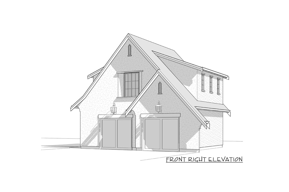 Plan 270065AF: European-Style Carriage House Plan with Double Garage - 714 Sq Ft - Image #18 - Carriage, Contemporary, European, Traditional