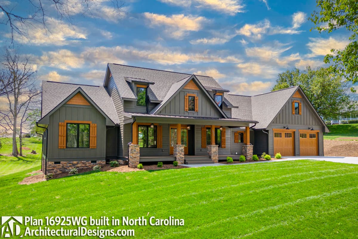 build gallery item - House Plan 16925WG comes to life in North Carolina