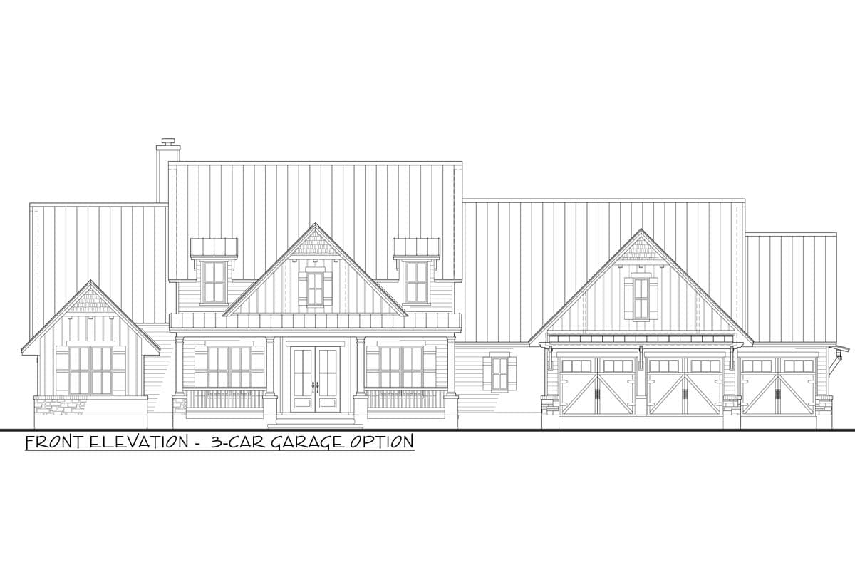 Plan 16925WG: One-Story Country Craftsman Home Plan with Loft and Optionally Finished Bonus Room - 2510 Sq Ft - Image #19 - Craftsman, Modern Farmhouse, New American