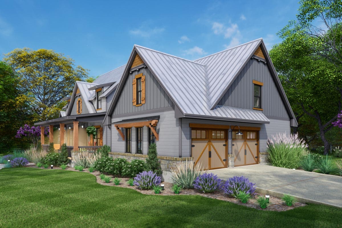 Plan 16925WG: One-Story Country Craftsman Home Plan with Loft and Optionally Finished Bonus Room - 2510 Sq Ft - Image #11 - Craftsman, Modern Farmhouse, New American