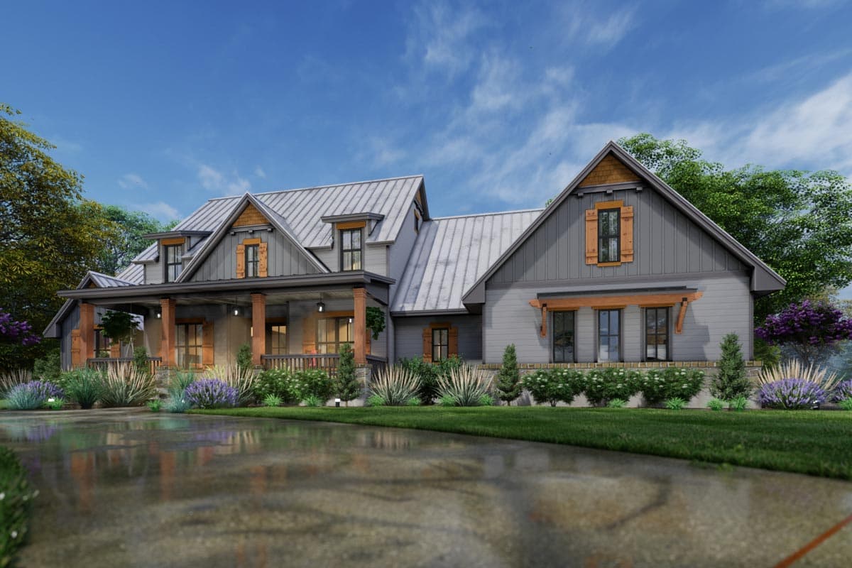 Plan 16925WG: One-Story Country Craftsman Home Plan with Loft and Optionally Finished Bonus Room - 2510 Sq Ft - Image #14 - Craftsman, Modern Farmhouse, New American