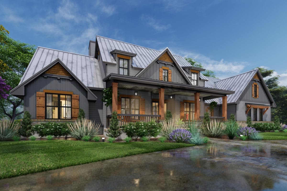 Plan 16925WG: One-Story Country Craftsman Home Plan with Loft and Optionally Finished Bonus Room - 2510 Sq Ft - Image #16 - Craftsman, Modern Farmhouse, New American