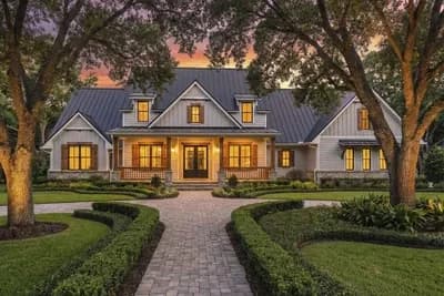 One-Story Country Craftsman Home Plan with Loft and Optionally Finished Bonus Room - 2510 Sq Ft