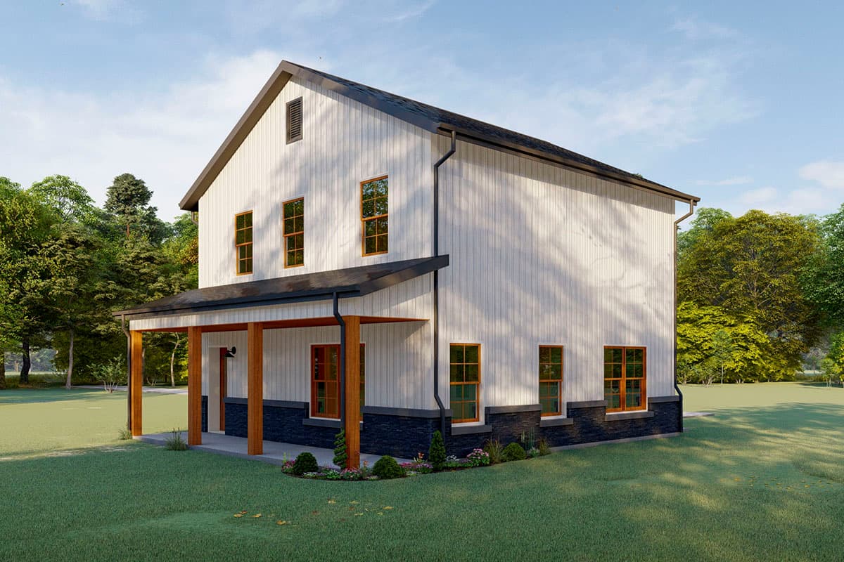 Plan 777023MTL: Contemporary Country Home Plan with 3 Bedrooms Under 1600 Square Feet - Image #8 - Cabin, Contemporary, Country, Mountain, Rustic