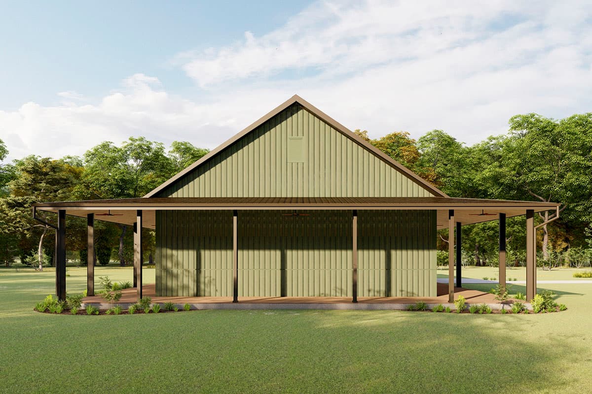 Plan 777024MTL: Rustic Country Home Plan with 360° Wraparound Porch - Image #9 - Cabin, Country, Mountain, Ranch, Rustic