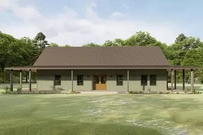 Rustic Country Home Plan with 360° Wraparound Porch