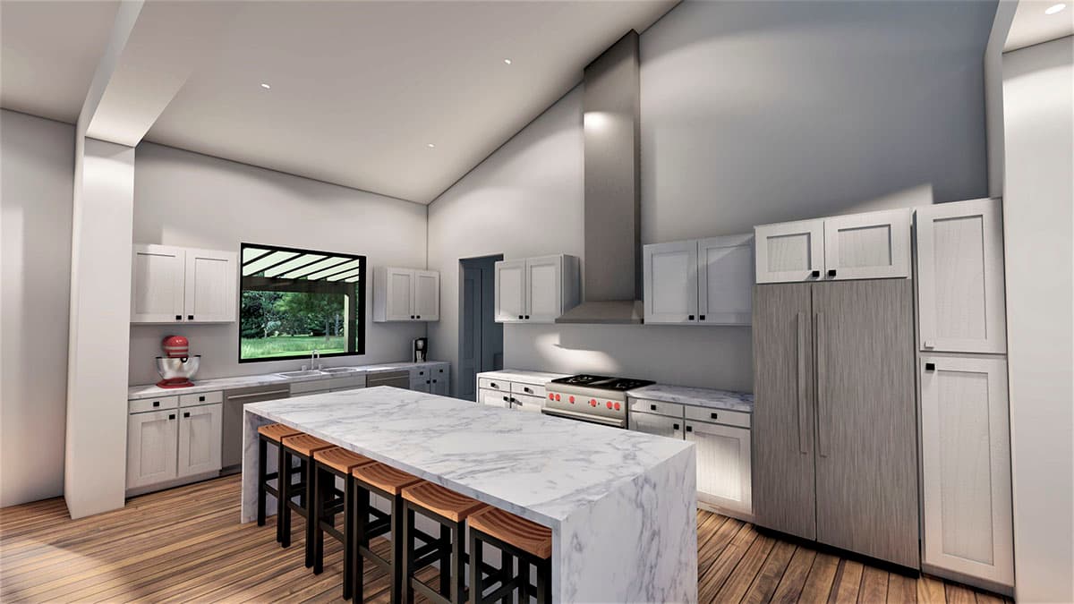 Plan 490094NAH: Modern Farmhouse Rambler House Plan Under 2800 Square Feet with Vaulted Family Room - Image #7 - Country, Craftsman, Farmhouse, Modern Farmhouse, Mountain, New American, Traditional