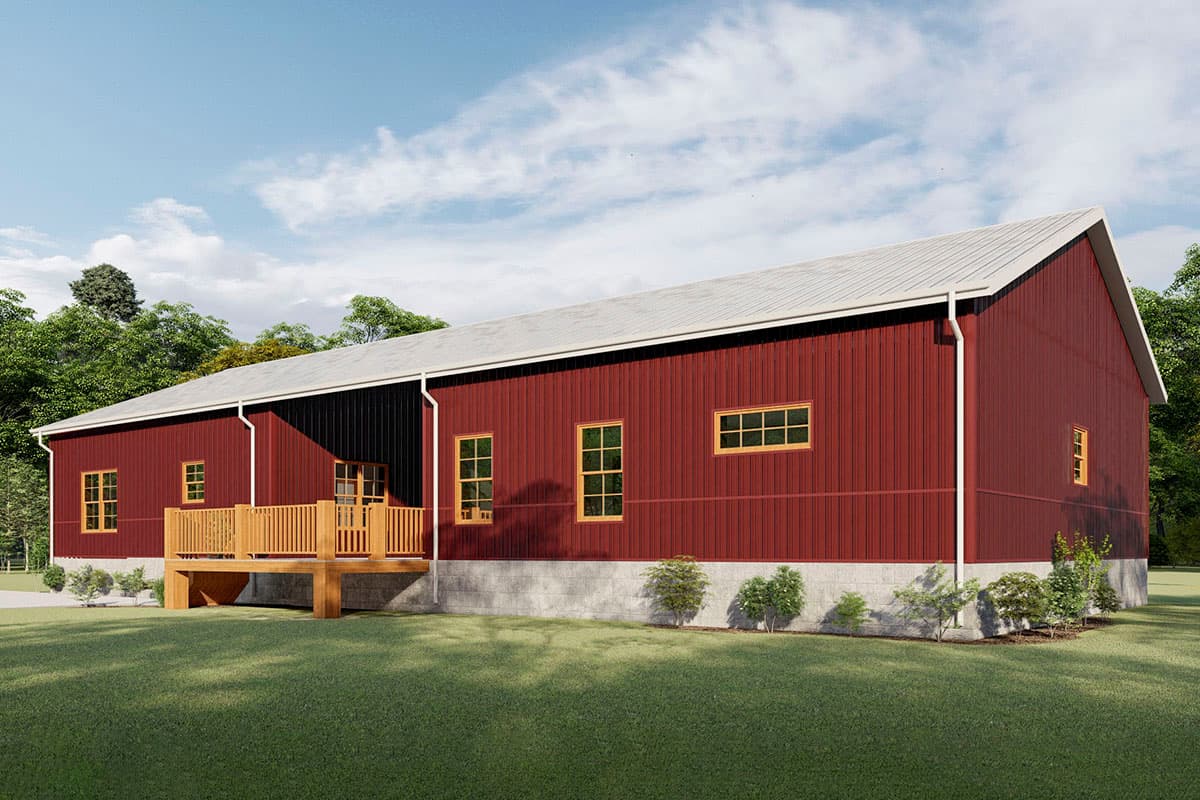 Plan 777029MTL: 2300 Square Foot Dog Trot House Plan - Image #6 - Country, Ranch, Rustic