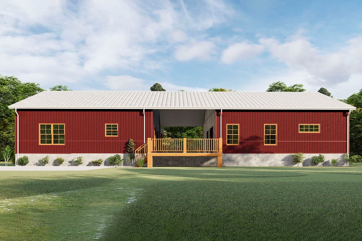 Plan 777029MTL: 2300 Square Foot Dog Trot House Plan - Image #7 - Country, Ranch, Rustic