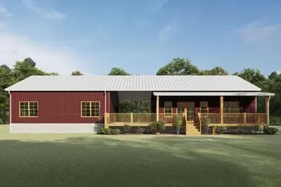 2300 Square Foot Dog Trot House Plan