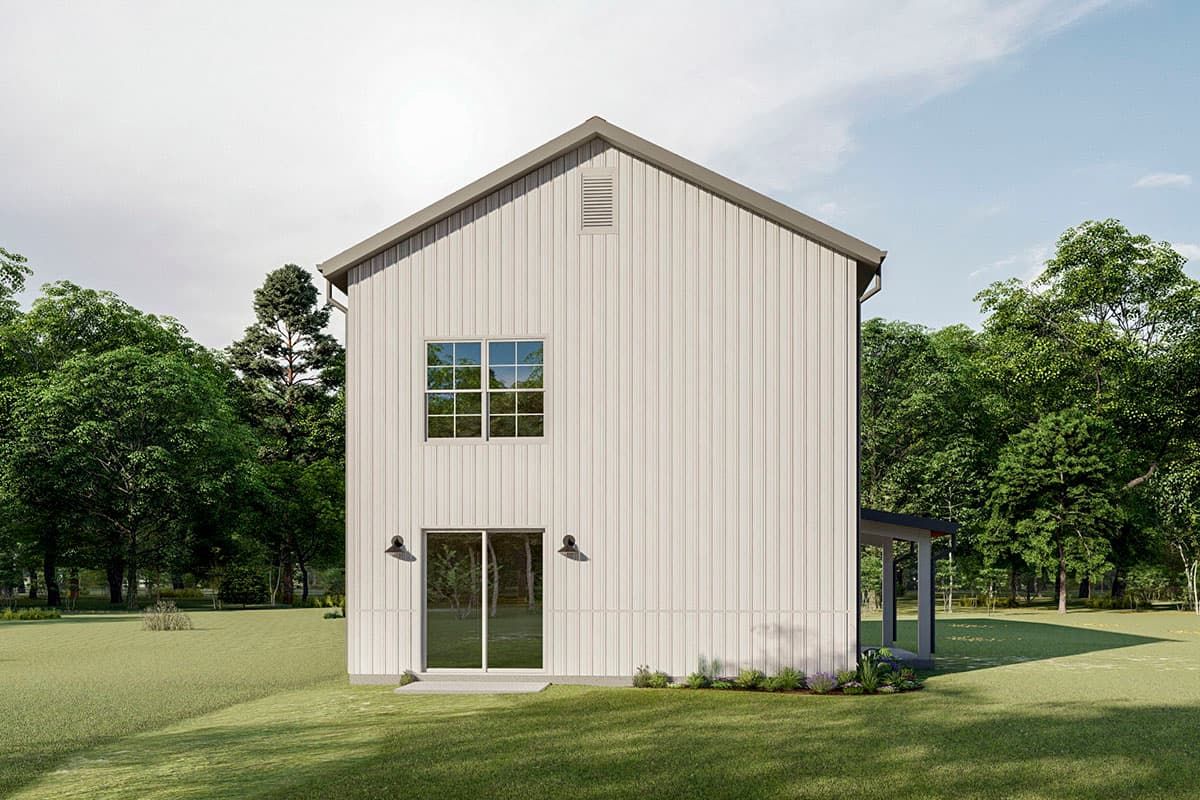 Plan 777031MTL: 3-Bedroom Rustic Metal House Plan Just Over 1700 Square Feet - Image #4 - Barndominium, Country, Traditional