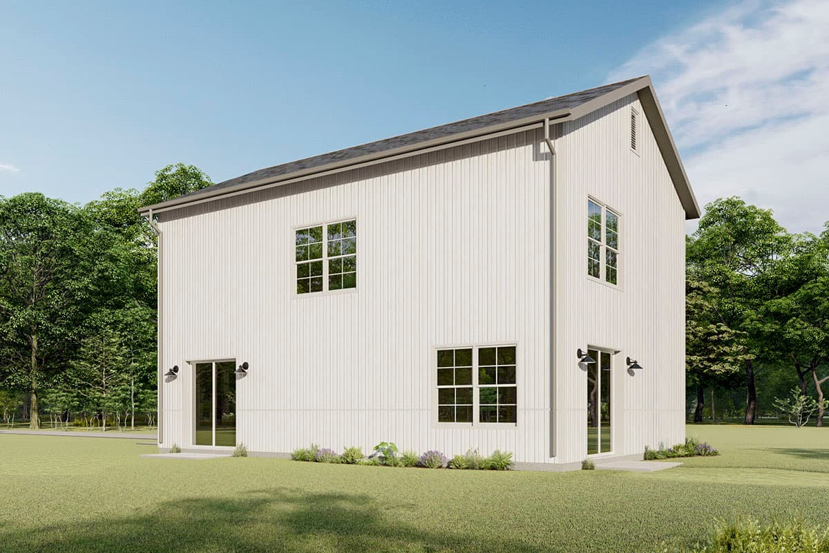 Plan 777031MTL: 3-Bedroom Rustic Metal House Plan Just Over 1700 Square Feet - Image #7 - Barndominium, Country, Traditional