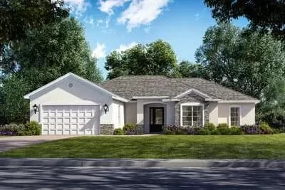 4-Bed Southern-Style House Plan with Just Over 2200 Square Feet of Living Area